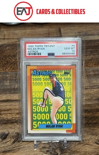Nolan Ryan 1990 Topps Tiffany PSA 10 #4 Houston Astros