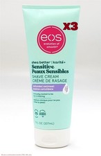 LOT OF 3 eos Shea Better Shave Cream - Sensitive Skin - 7 fl oz