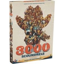 3000 Scoundrels Board Game - Bluffing Strategy Wild West Game