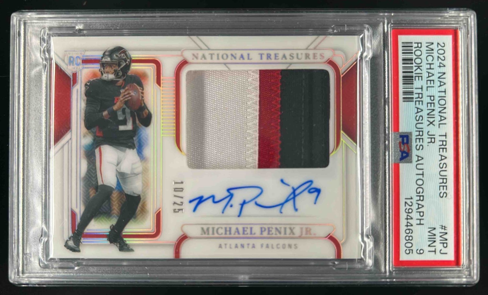Michael Penix Panini National Treasures Rookie Treasures Autographs #MPJ Base