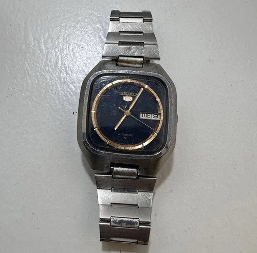 Vintage Seiko 5 7009-5220 Automatic Men's Watch - Original Bracelet - Day/Date