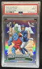 2025 Donruss Jaxson Dart Downtown! SP RC Rookie #14 Giants PSA 9