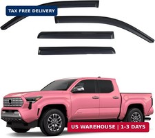 Window Visors Rain Guards fits 2024-2026 Toyota Tacoma Double Cab, Out-Channel W