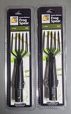 2 Danielson Frog Gig Spear 5 Prong Quick Release FREE SHIPPING 