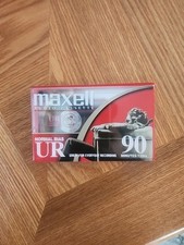 Sealed Blank Maxell UR-90 Normal-Bias Audio Cassette Tape 90 Minutes