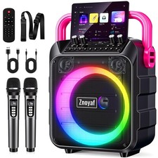 Karaoke Machine for Adults  Kids, 5.3 Bluetooth Speaker Portable with 2 Wire...