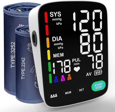 Blood Pressure Machine,Automatic Upper Arm Blood Pressure Monitor with 3x199 rea