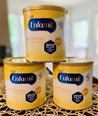 Enfamil Powder Baby Formula with Iron, 12.5 oz  Can PACK OF 3