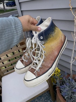 Converse Chuck Taylor 70 Hi Top Fire Opal Scatter Dye A03157c Men's 9 grunge y2k