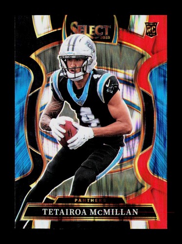 2025 Panini Select Tetairoa McMillan #44 Black & Red Prizm Shock RC
