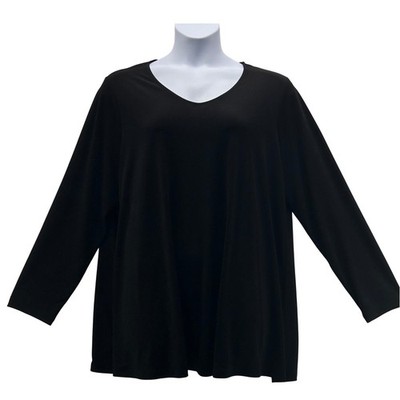 Susan Graver Womans Top Size 2x Slinky Knit Capsule Minimalist Timeless Classic