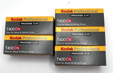 KODAK Professional T400 CN 120 Lot of 5 Boxes Film Expired 7/2005 Black  White