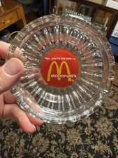 Vintage McDonald’s Glass Ashtray 
