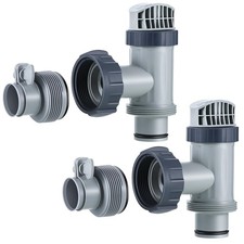 2 Pool Plunger Valve Type B Hose Adapter 1.25 to 1.5 Replacement Shut Off Valve