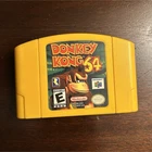Nintendo Donkey Kong 64 Nintendo 64 Multiplayer Platformer Game Cartridge Yellow