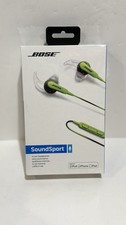 BOSE SoundSport Wired in-ear headphones Controls w/ Mic Energy Green NEW Apple