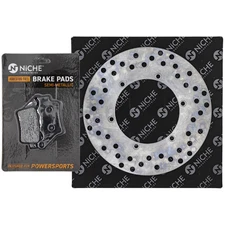 NICHE Rear Left Brake Rotor Pad Kit for KTM 125 EXC 59013090000 Semi Metallic