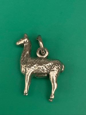 .925 Alpaca Sterling Silver Jewelry Charm #animals #wildlife #Peru #herd animals