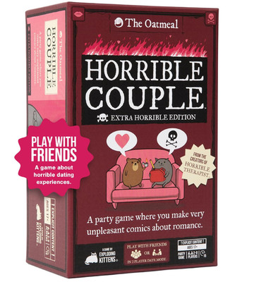 Exploding Kittens Horrible Couple   Extra Horrible Edition   Party Game for 2-8