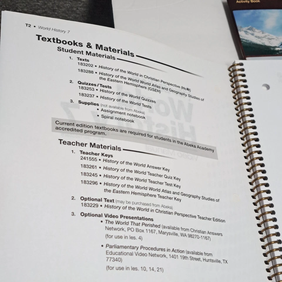 Abeka 7th History of The World + Atlas Geography Studies (5) books SUPER NICE - Image 4 of 4