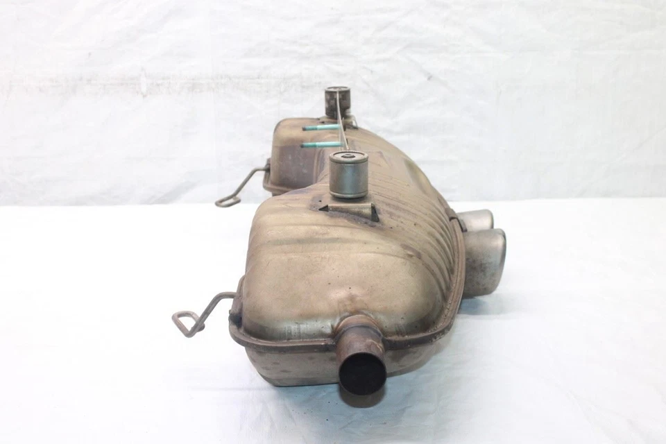 2003 PORSCHE BOXSTER 986 CONV #402 REAR EXHAUST MUFFLER DUAL TIP 3.2L 03-04 - Image 3 of 4