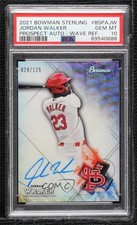 2021 Bowman Sterling Prospect Wave Refractor /125 Jordan Walker PSA 10 Auto 04cw