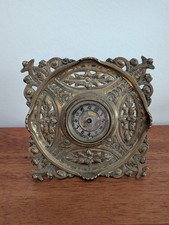 British United Clock Company ornate Brass Clo...