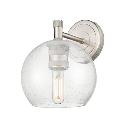 Innovations Lighting 434-1W-9-6 Crown Point Sconce Crown Point 9'' - Nickel