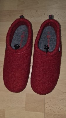 Giesswein  Hausschuhe Filzschuhe  Gr.42 Rot .100%Wolle Neu