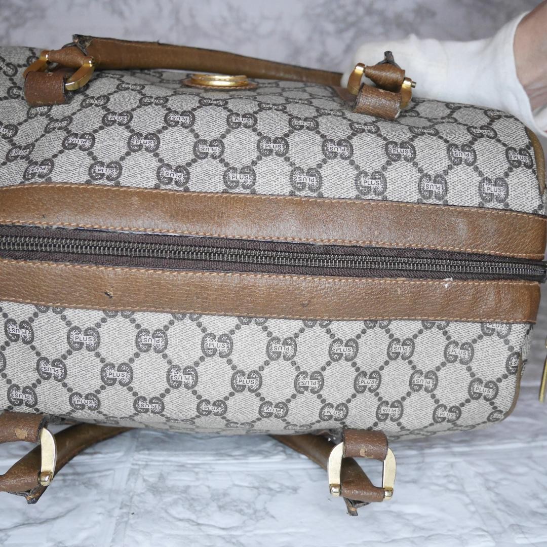 GUCCI PLUS Boston Bag GG Pattern Brown 0400 — image 17