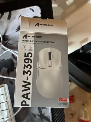 Attack Shark X3 GAMING Maus Schwarz Einwandfreier Zustand zum Testen geöffnet