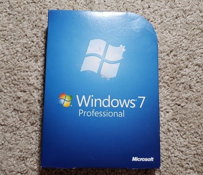 Microsoft Windows 7 Professional Full Retail Version 32 bit & 64 bit MS WIN PRO 