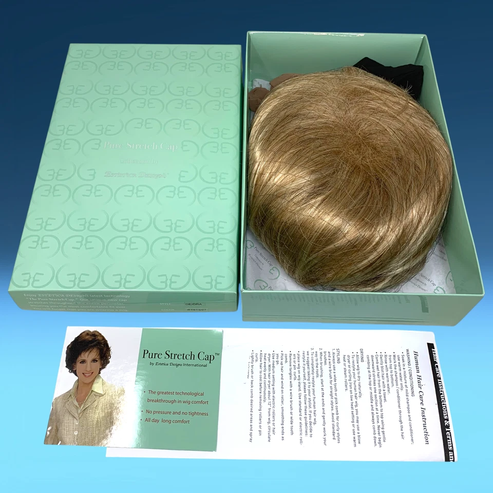 Парик Estetica Pure Stretch Cap «Deidra» угловой цвет Bob RT613 клубничный блондин - Изображение 2 из 4