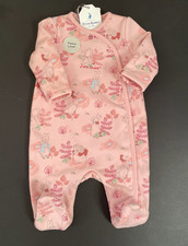 Baby Girls Flopsy Bunny Fleece Lined Sleepsuit  0/3 Months