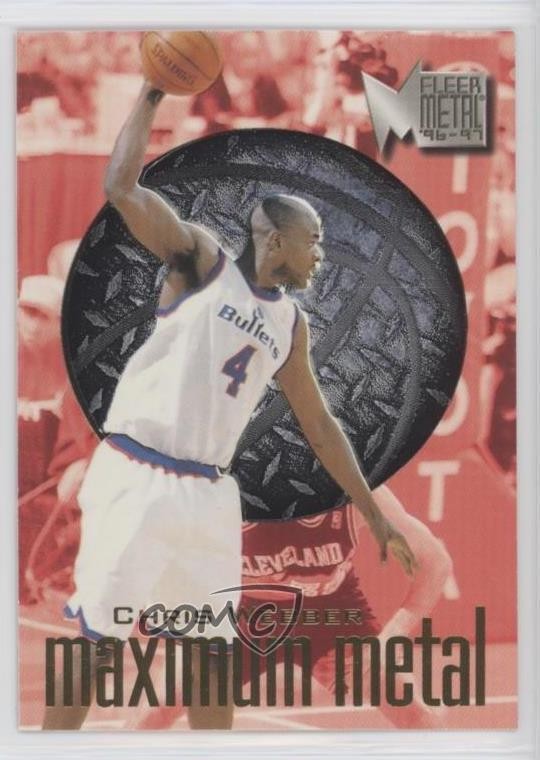 1996-97 Fleer Metal Maximum Metal Chris Webber #20 HOF 0e5c