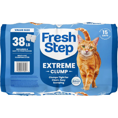 (3 pack) Fresh Step Extreme Clump Multi Cat Clumping Litter Febreze Freshness