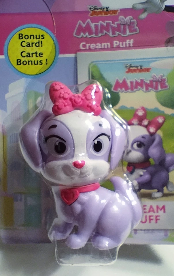 Minnie Mouse Disney Jr Figurines Mini Mouse Daisy Duck Cream Puff Set of 5 - Image 2 of 4