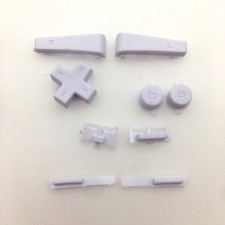 GBM White Left Right Button Keypad L R A B D-Pad For Nintendo Game Boy Micro