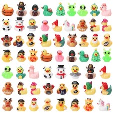 60pcs Mini Resin Animal Ducks, Tiny Ducks for Hiding, Miniature Duck Figurine...