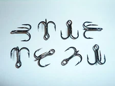 (25) VMC SHORT-SHANK 1X TREBLE HOOKS (SIZE 14) BLACK (9651BN) BULK 9651 