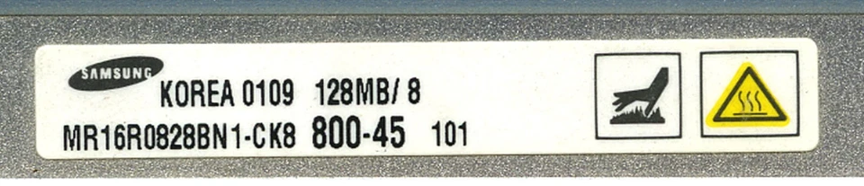 2 DELL RAM 128MB 800-45 - MR16R0828BN1-CK8 - WITH  2 TERMINATORS - Image 2 of 2