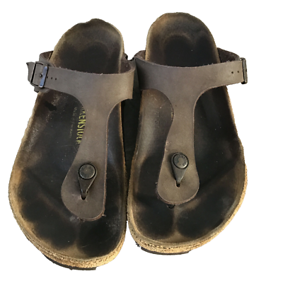 birkenstock gizeh tobacco brown OILED LEATHER-TOBACCO without compromising its trendy appearance gizeh oiled leather tobacco brown