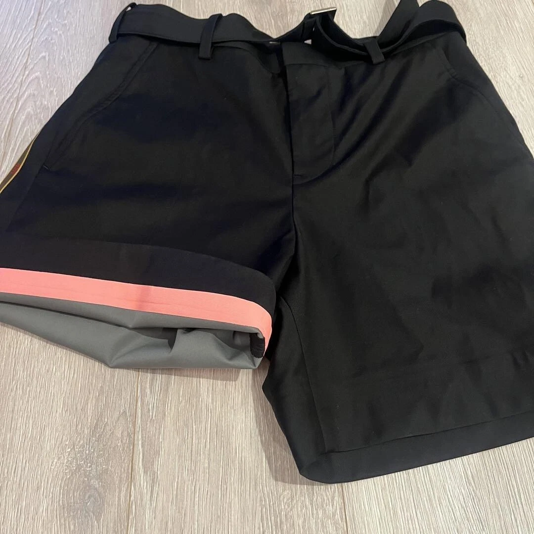 Sacai Loro Piana SS 2023 pantaloncino nero lana