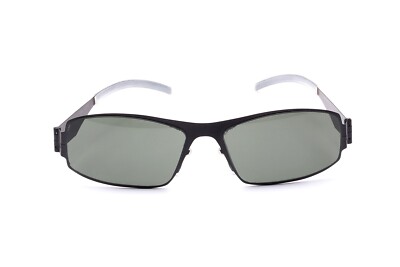Sonnenbrille ASKA Made in JAPAN Metall grau Gläser grau 100% UV Schutz   D1