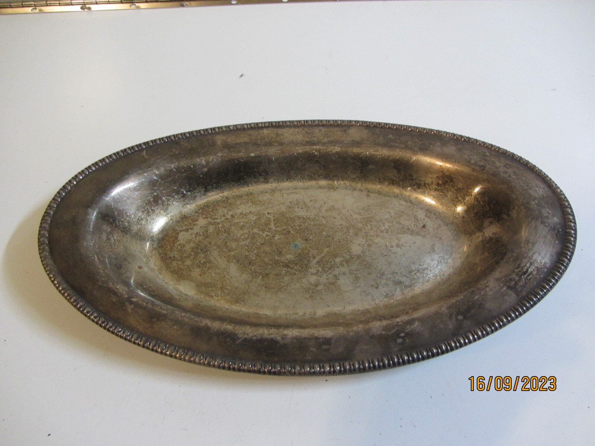 VINTAGE Wm. Rogers Silver Plate OVAL Bread/serving Tray #319 | eBay