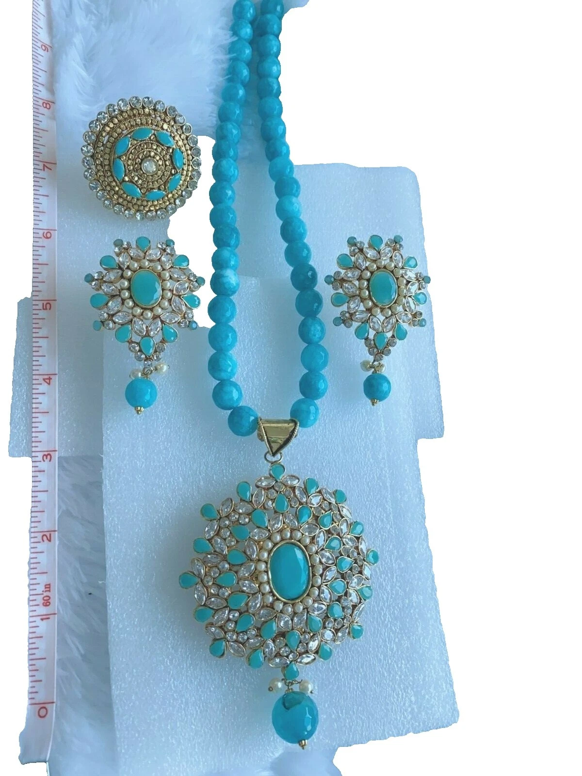 Cubic Zirconia conjuntos de joyería de moda de cobre esmaltado