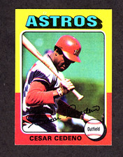 1975 Topps #590 CESAR CEDENO ASTROS Set Break