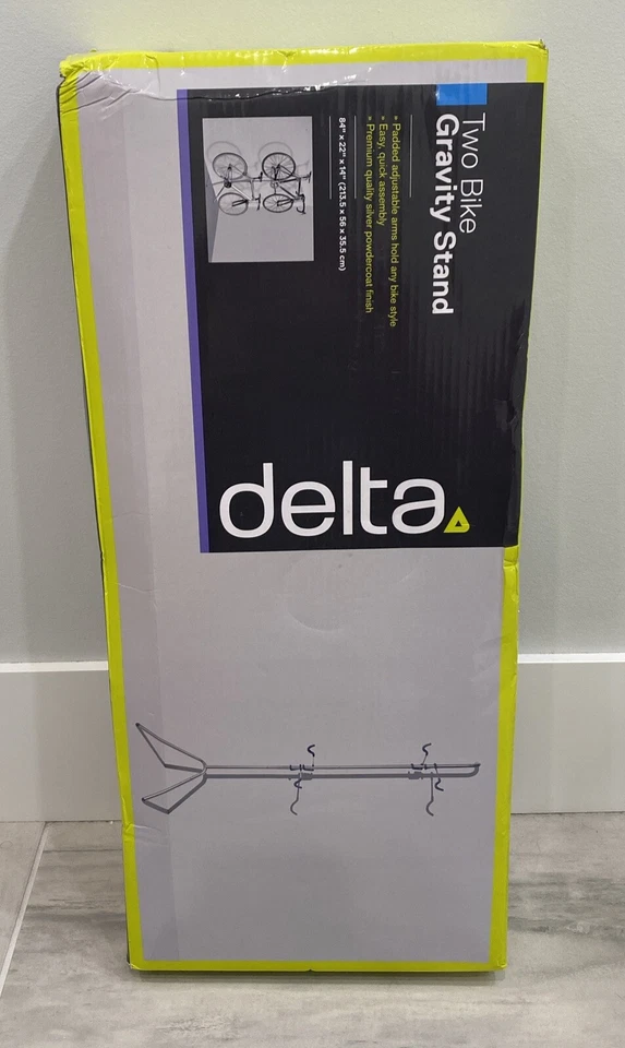 Soporte poste de gravedad para bicicleta Delta Cycle 2 - PLATEADO/GRIS Nuevo Foto 2 de 4