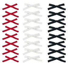 24PCS Bow Hair Clips - Small Hair Bows Satin Mini Bows Ribbons Ponytail Acces...