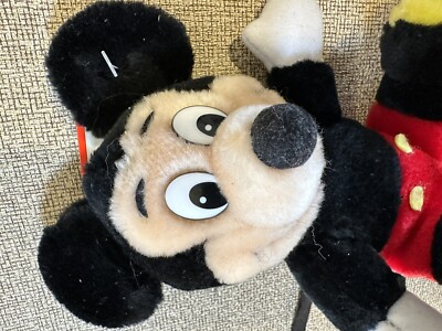 Vintage Mickey Minnie Mouse Disneyland Disney World Plush 6” NWT